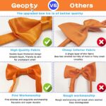 Geopty (Upgraded) 20 PCS Orange Kids Birthday Party Decorative Supplies, 10 PCS Adult Frame Only NO Lens Glasses and 10 PCS Adjustable Cute Bow Ties for Women Men