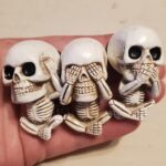 Skull Car Air Fresheners Vent Clips for Halloween Car Accessories Interior Decorations for Men Women Teens, Cute Goth Skeleton Decor Car Scents Truck Stuff, Funny Christmas Gifts for Dad Mom