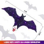 Halloween Decorations Lights Hanging Bat Lights with Sound – 3.6 ft Bat Halloween Decoration with Motion Sensor and 3 Different Modes