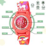 VAPCUFF Gifts for 4-8 Year Old Kids, Unicorn Watch for Kids Unicorn Toys for 3 4 5 6 7 8 Year Old Girls Halloween Kids Gifts Xmas Gifts for Kids Age 3-10 Stocking Stuffers for Girls Age 3-10 – Orange