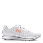 Under Armour Women’s Charged Impulse 3 Running Shoe, White/White/Orange Tropic, 9.5