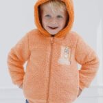 Bluey Bingo Little Boys Cozy Sherpa Zip Up Cosplay Hoodie Orange 7-8