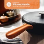 Greater Goods Silicone Handle, BPA-Free, Heat Resistant Handle for Cast Iron Skillet, Pumpkin Orange (Limited Edition)