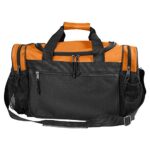 DALIX 17″ Duffle Bag Dual Front Mesh Pockets in Orange