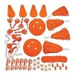 Fun Express – Orange School Spirit Assortment (50pc) – Toys – Assortments – 50Pc Assortments – 50 Pieces