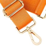 ZOOEASS Wide Shoulder Strap (Solid),Adjustable Replacement Belt Crossbody Canvas Bag Handbag (Orange)