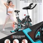 Exercise Bike Adjustable Resistance Cardio Workout Indoor Fitness Bike w/LCD Monitor Adjustable Seat Straps Foot Pads Home Office Fitness Training Workout