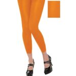 Orange Footless Tights for – Adult (Pack of 1) – Soft, Stretchable, Stylish and Comfortable Perfect for Dance, Yoga, and Everyday Wear