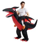 NiSotieb Christmas Inflatable Riding Dinosaur Costume Inflatable Pterosaur Blow-Up Costume for Adult/Halloween/Christmas Parade (Pterosaur)