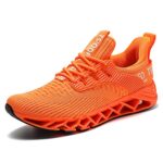 SKDOIUL Tennis Shoes for Women Sneakers Size 8 Orange Casual mesh Sport Walking Shoes Breathable Athletic Workout Running Sneakers