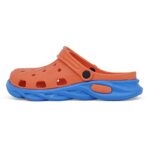 MULIBO Unisex Clogs Garden Shoes Summer Shower Slippers-Orange Blue-9W/7M