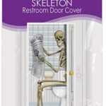 A Beistle Creation Skeleton Restroom Door Cover Party Accessory