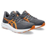 ASICS Men’s JOLT 4 Running Shoes, 11.5, Carrier Grey/Bright Orange
