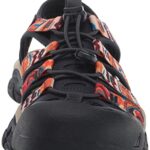 KEEN Women’s Newport H2 Closed Toe Water Sandals, Groovy Orange/Navy, 9