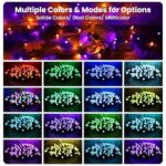 Toodour Christmas Lights RGB String Lights, 82ft 200 LED String Lights with Remote & Timer, Waterproof Color Changing String Lights – Xmas Tree Lights for Homer Party Indoor Outdoor Christmas Decor