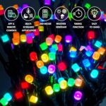 Smart Color Changing Halloween Lights with Remote & APP, 95FT 240LED RGB Dimmable Christmas String Lights, Waterproof Fairy Twinkle Lights for Outdoor Indoor Christmas Tree Party Wedding Decoration