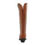 Soda COWBOY ~ Women Western Stitched Pointe Toe Mid Heel Tall Shaft Fashion Boots (8, COGNAC PU, numeric_8)