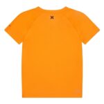 Hurley Boys’ UPF 50+ Rash Guard Swim Shirt, Total Orange/Icon, L