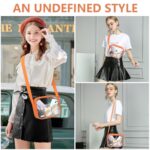 KETIEE Clear Crossbody Bag, Stadium Approved Clear Purse Bag for Concerts Sports Events Festivals ?Orange)