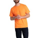 Fruit Of The Loom Mens Eversoft Cotton Shirts, Breathable & Moisture Wicking With Odor Control, Sizes S-4x, Crew – 2 Pack – Safety Orange, X-Large US