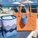 BOGG BAG – Original, Extra Large Tote Bag – Orange You Glad – 19in L x 9in W x 14in H – Lightweight, Washable, Durable – All Purpose EVA – Effortlessly Stylish for Beach, Pool, Boat, Work, Sports
