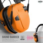 Savior Equipment Apollo Electronic Earmuffs Ear Protection for Shooting w/Soft Gel Ear Pads & Padded Headband, Orange