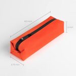 Comfyable Small Toiletry Bag for Men, Slim Mini Toothbrush Case, Mini Dopp Kit Bag for Electronics, Tech, Gym, Water-Resistant Essentials Pouch, Orange