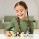 Bluey Halloween Figure 4-Pack – 2.5″ Poseable Figures of Bluey, Bingo, Chloe & Lucky in Costumes With Accessories – Kids Can Recreate Favorite Moments From TV Show