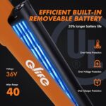 Qlife Cityone Electric Bike for Adults 26″ Step-Through 22MPH Ebike with 2.1″ Tire,UL2849 Certified Built-in Removable Battery,Peak 750W Motor Ebikes with 7 Speed,Commuter E Bicycle, Orange